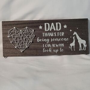 Amazon NWOT Dad Appreciation Brown Wall Art Decor Hanging Frame 🐈